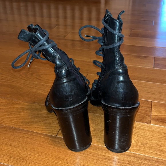 ANN DEMEULEMEESTER laced up heeled sandals - Picture 3 of 9